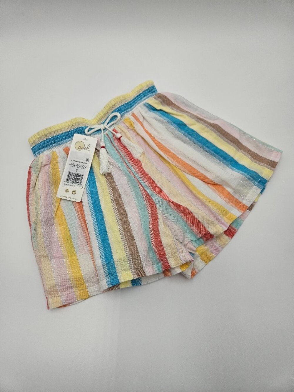 NWT Peek Kids Noah Stripe Pull-On Shorts | Size 8